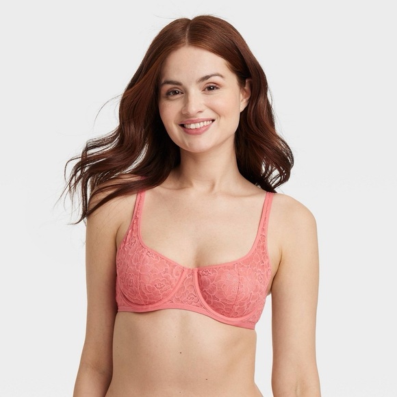 Auden Other - Auden Coral Lace Underwire Bra